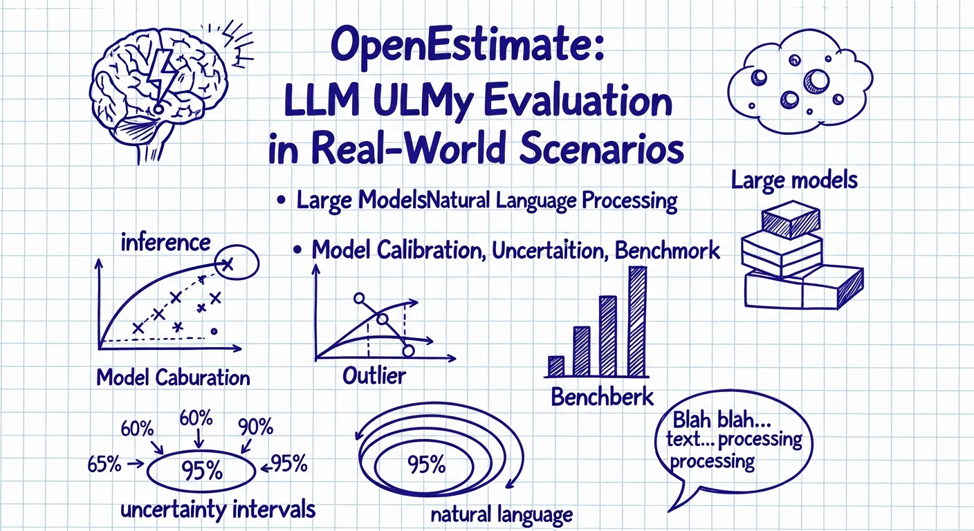 OpenEstimate: הערכת מודלים לשוניים גדולים (LLMs) ביכולת הסקה תחת אי־ודאות באמצעות נתוני עולם אמיתי
